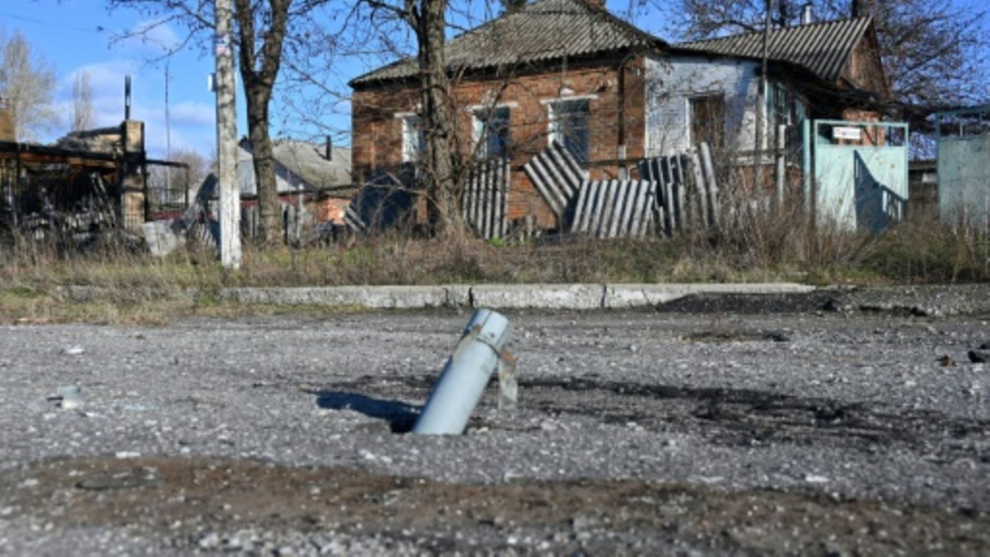 Rakete nahe Kupiansk Ende 2023