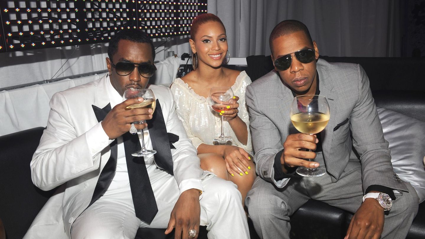 P. Diddy mit Beyoncé und Jay-Z P. Diddy mit Beyoncé und Jay-Z