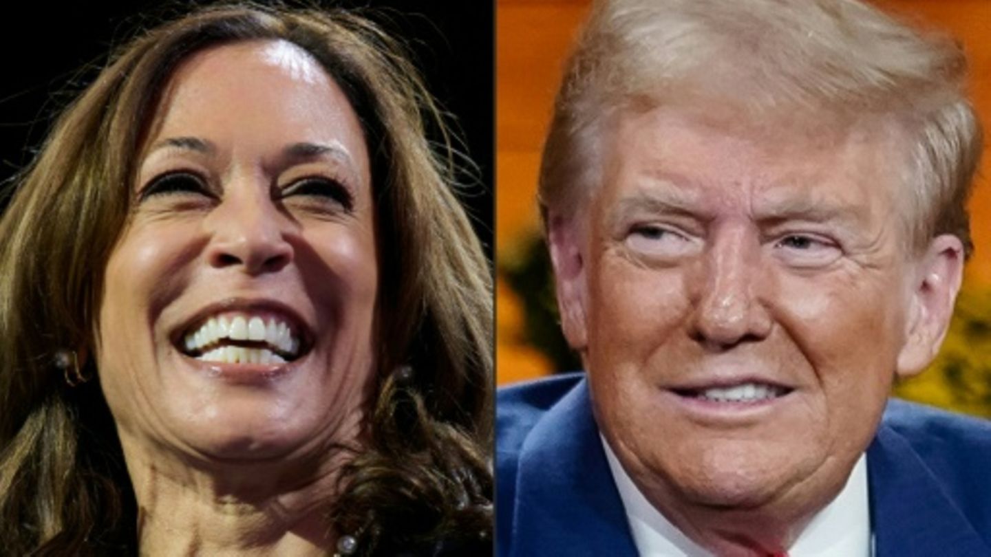 Die Rivalen Kamala Harris und Donald Trump