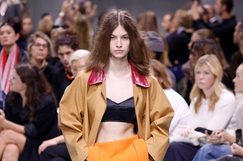 Prada-Model mit Barn Jacket