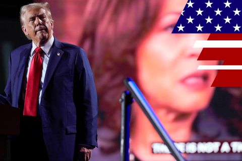 US Wahl: Im Kampf um die Swing States liefern sich Donald Trump und Kamala Harris Kopf-an-Kopf-Rennen