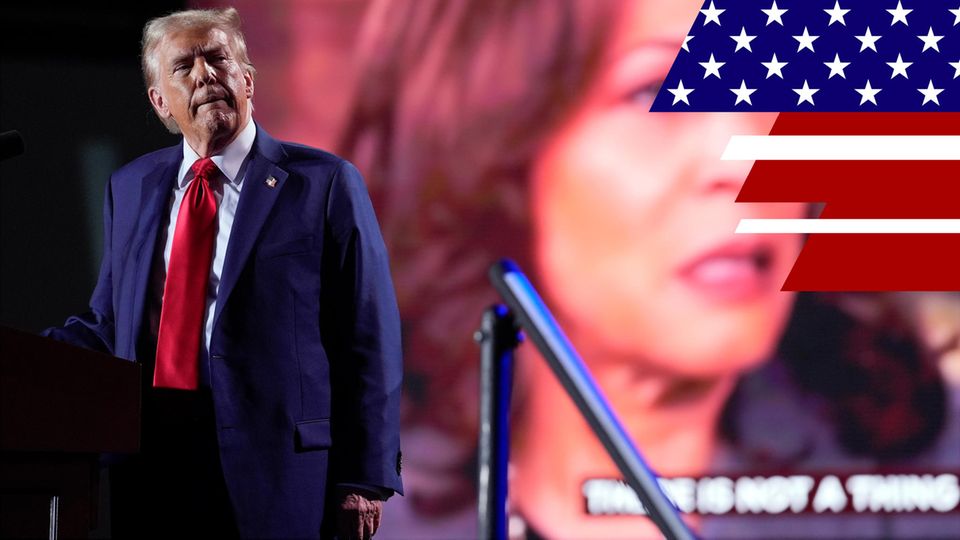US Wahl: Im Kampf um die Swing States liefern sich Donald Trump und Kamala Harris Kopf-an-Kopf-Rennen