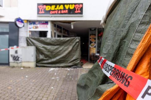 Von der Explosion betroffen war das Café "Deja Vu" in der Bahnhofstraße von Wetzlar