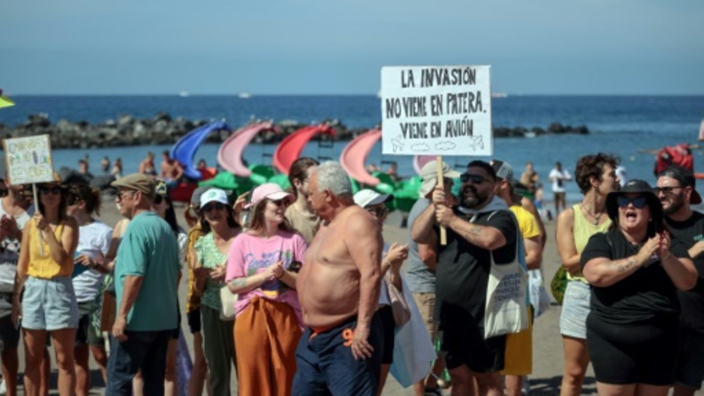 Protest gegen Massentourismus auf Teneriffa