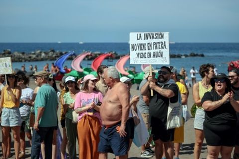 Protest gegen Massentourismus auf Teneriffa