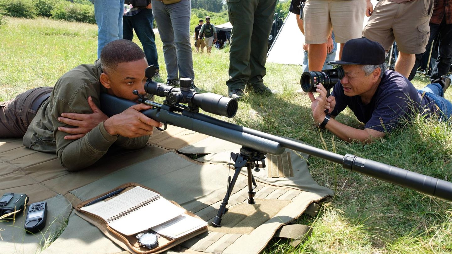 Will Smith wird von Ang Lee gefilmt für eine Szene in "Gemini Man"