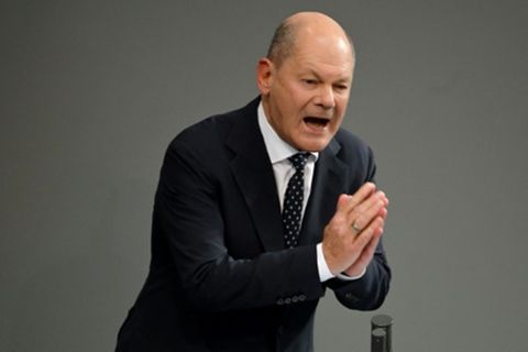 Olaf Scholz im Bundestag