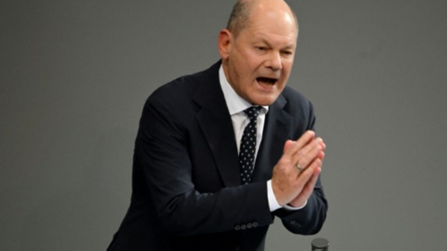 Olaf Scholz im Bundestag