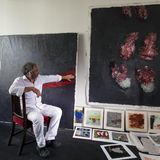 Velimir Ilišević, 59, in seinem Atelier in Berlin