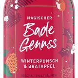 Entspannung bei einem winterlichen Bad mit einem Schaumbad von Tetesept     Badegenuss mit Winterpunsch- und Bratapfelduft: Genau das Richtige für kalte Wintertage, an denen man sich gemütliche Stunden gönnen möchte. Mit einem Preis von rund 4 Euro kann man diesen Badezusatz noch als kleine Ergänzung zu einem größeren Geschenk oder als kleines Mitbringsel schenken. Wir können schon jetzt das wohlig-warme Gefühl auf der Haut spüren.