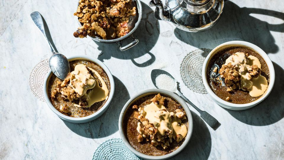 Genußkolumne Einfach Essen: Kaffee-Creme-Brulee mit Googelmoggel