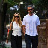 Jennifer Lawrence und Cooke Maroney bei einem Spaziergang