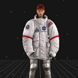 Die Marke Balenciaga arbeitete für ihre virtuelle "Futuristic Fall"-Kollektion von 2021 mit der Nasa zusammen. Hier kamen Rüstungselemente und Weltraumjacken zum Einsatz
