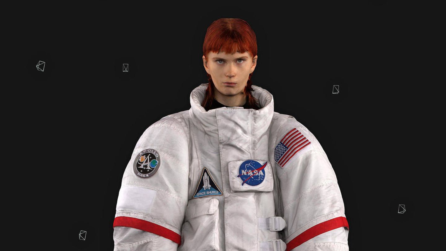 Die Marke Balenciaga arbeitete für ihre virtuelle "Futuristic Fall"-Kollektion von 2021 mit der Nasa zusammen. Hier kamen Rüstungselemente und Weltraumjacken zum Einsatz