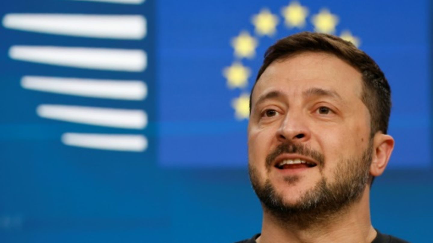 Der ukrainische Präsident Wolodymyr Selenskyj beim EU-Gipfel Mitte Oktober