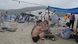 Nordkoreaner am Strand