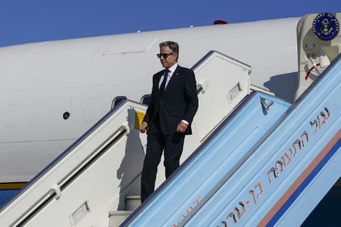 US-Außenminister Blinken bei seiner Ankunft in Israel