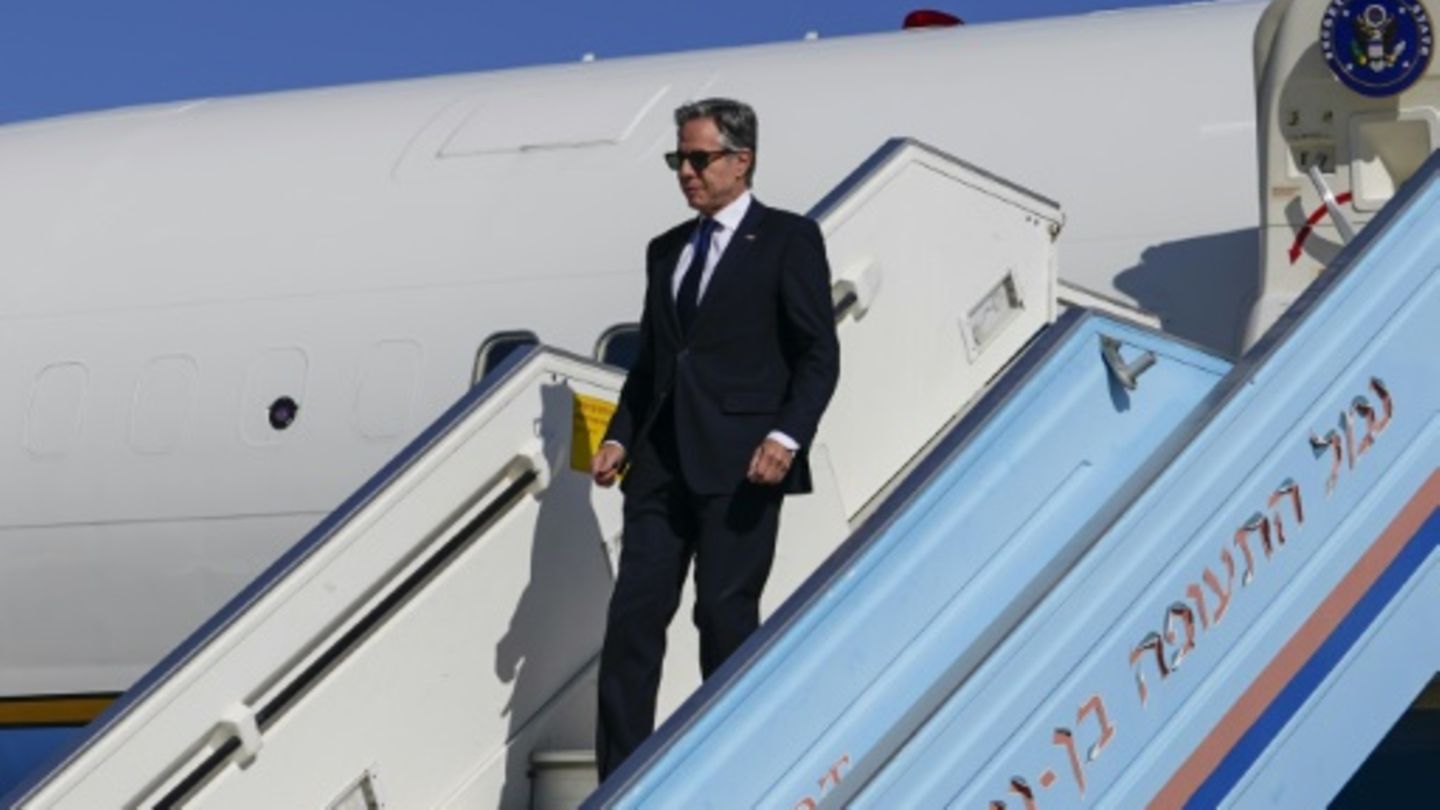 US-Außenminister Blinken bei seiner Ankunft in Israel