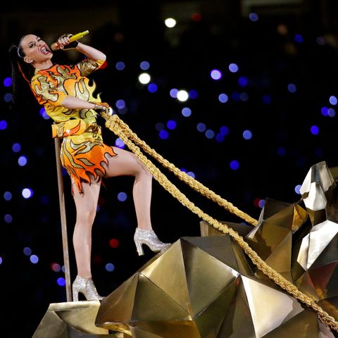 Katy Perry at her "Super Bowl" performance