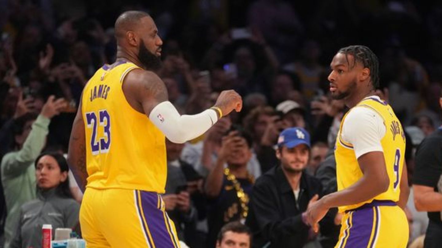 LeBron James und Bronny James haben zusammen NBA-Geschichte geschrieben