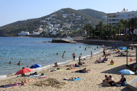 Ein Strand auf Ibiza
