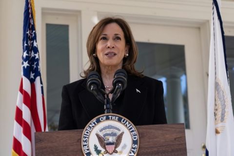 Kamala Harris am Mittwoch in Washington