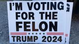 Ein Trump-Wahlkampfschild