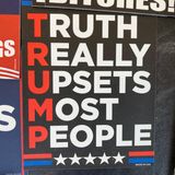 Ein Trump-Wahlkampfschild