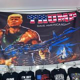 ein Bild von Trump als Rambo