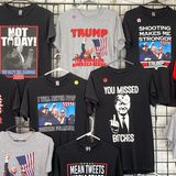 T-Shirts mit Trump Konterfei