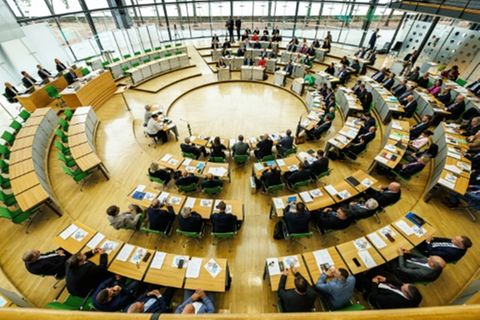 Sächsischer Landtag bei Konstituierung