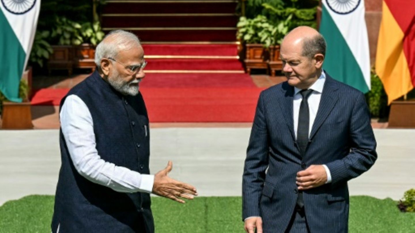Modi und Scholz am Freitag in Neu Delhi