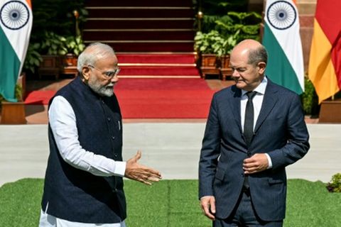Modi und Scholz am Freitag in Neu Delhi