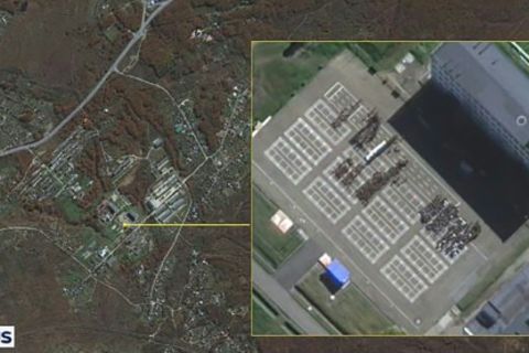 Satellitenbild des russischen Armeestützpunkts Ussurijsk