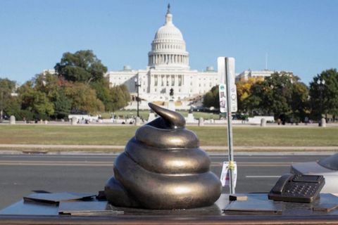 Kurioses Denkmal zum Kapitolsturm in Washington