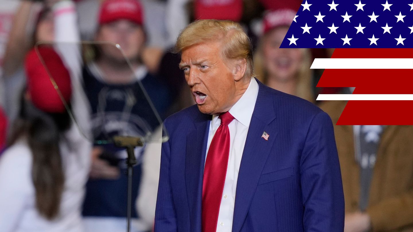 In seinem Element: Donald Trump bei einer Wahlkampfrally