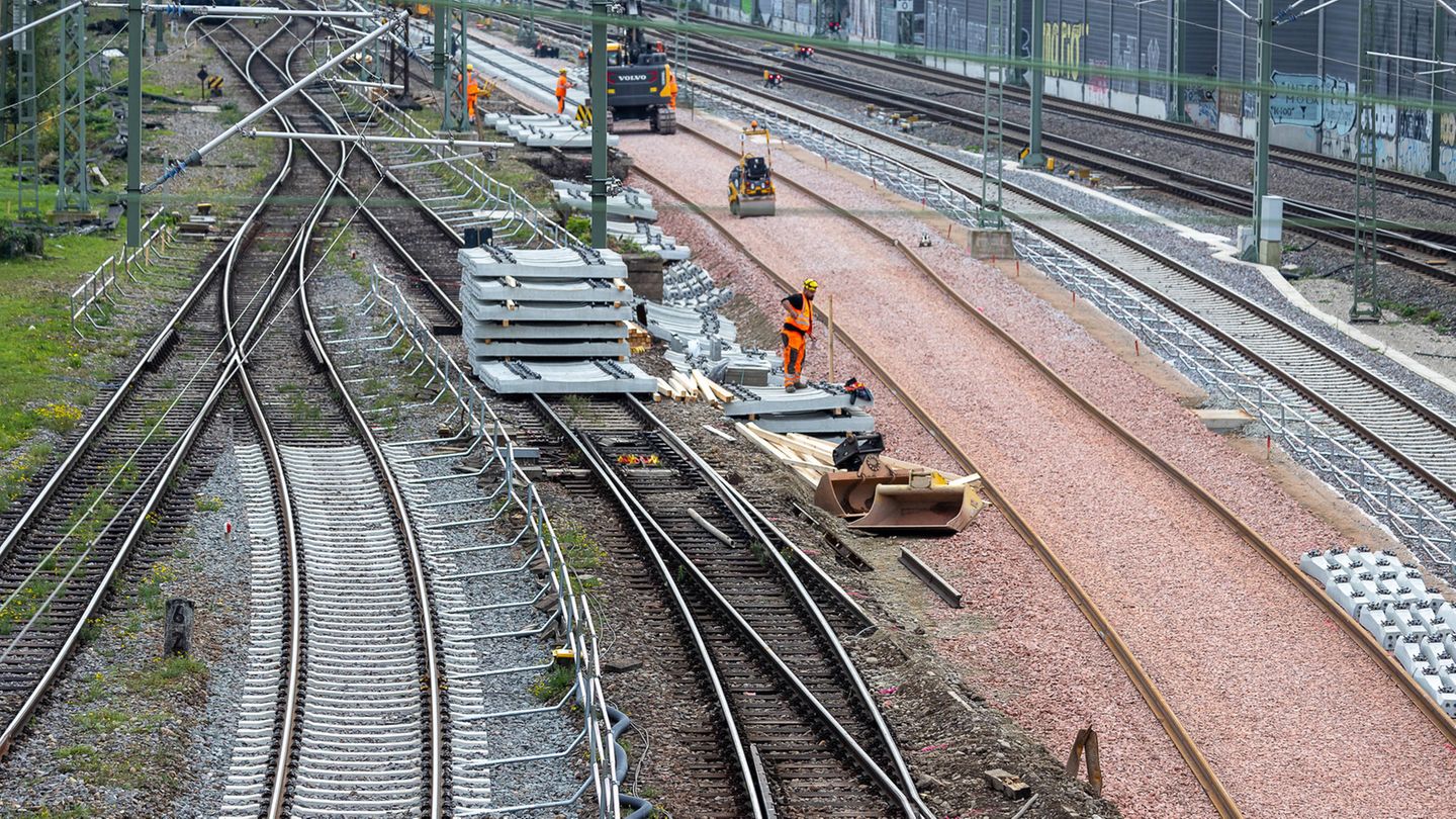 Baustelle der Deutschen Bahn