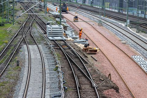 Baustelle der Deutschen Bahn
