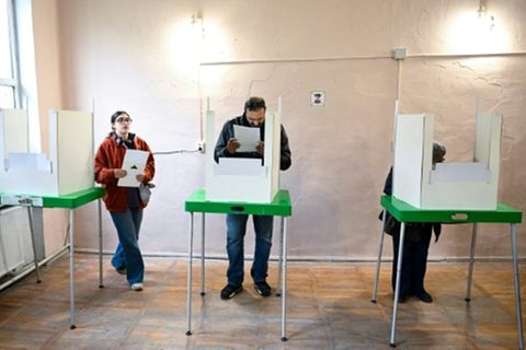 Wahllokal in Hauptstadt Tiflis