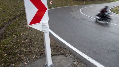 Ein Motorradfahrer ist auf der L542 mit einem Reh zusammengestoßen. (Symbolbild) Foto: Marijan Murat/dpa