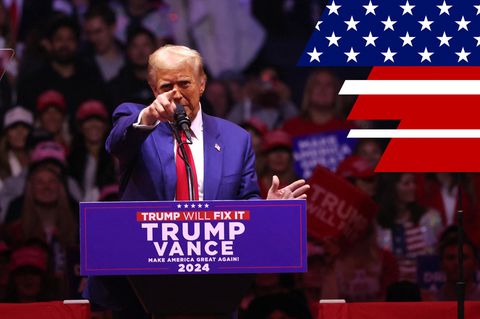 Donald Trump im Madison Square Garden in New York