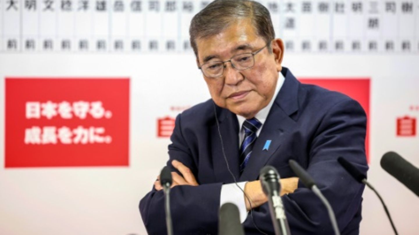 Shigeru Ishiba am Wahltag