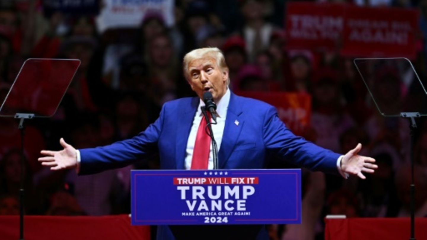 Donald Trump am Sonntag in New York