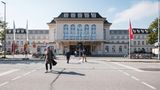 Bahnhof Bautzen von außen