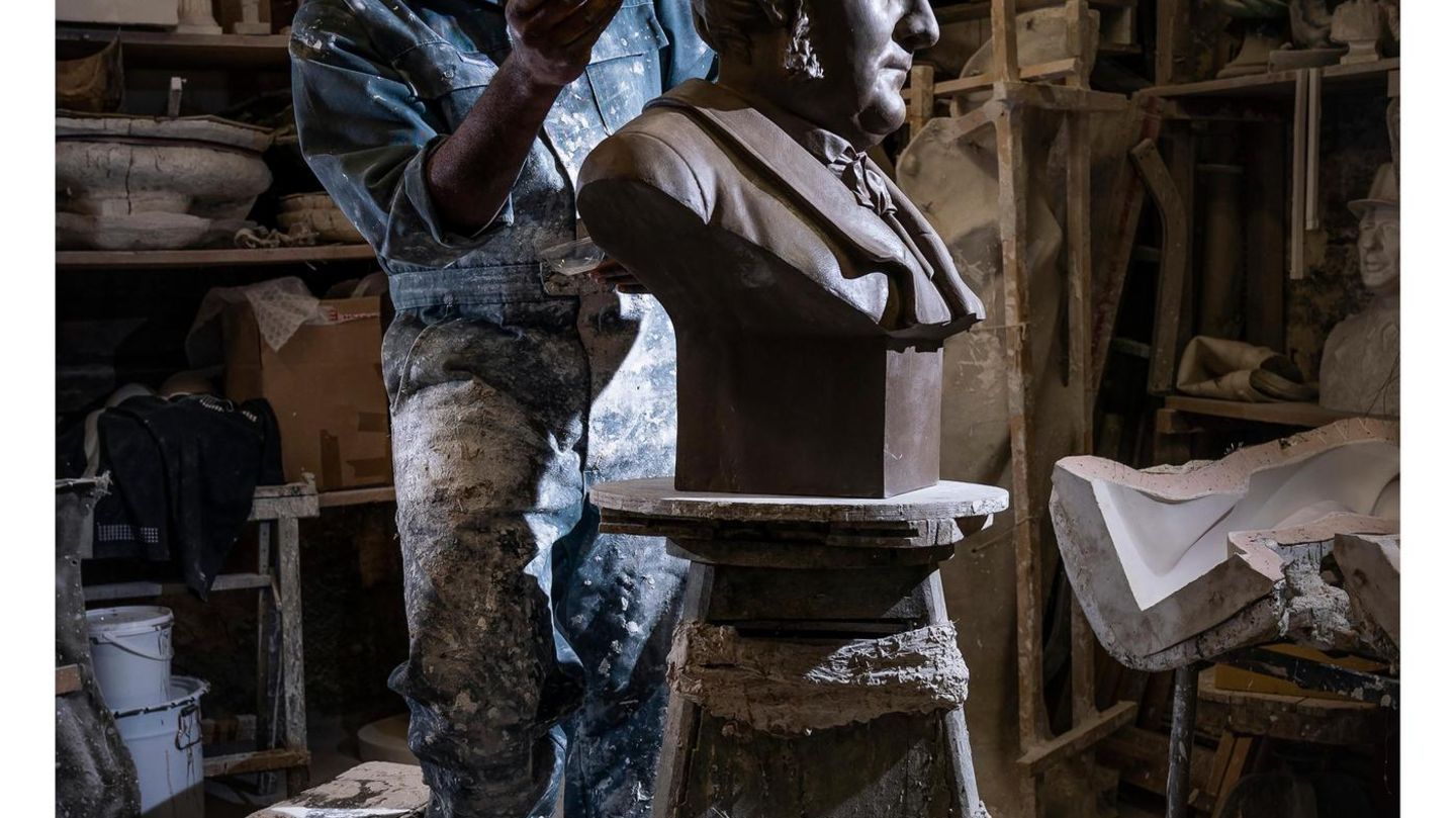 Herstellung einer Statue