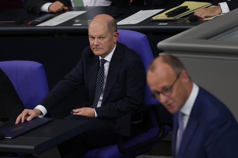 Olaf Scholz und Friedrich Merz
