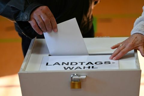 Stimmabgabe bei der Landtagswahl in Brandenburg