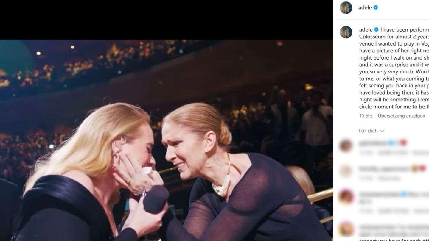 Vip News: Céline Dion surprises Adele and causes tears