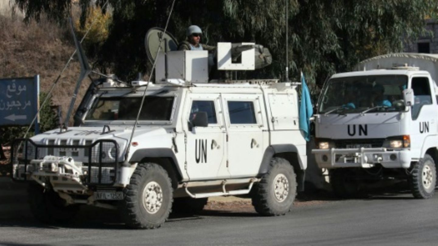 Unifil-Fahrzeuge am Dienstag im Südlibanon