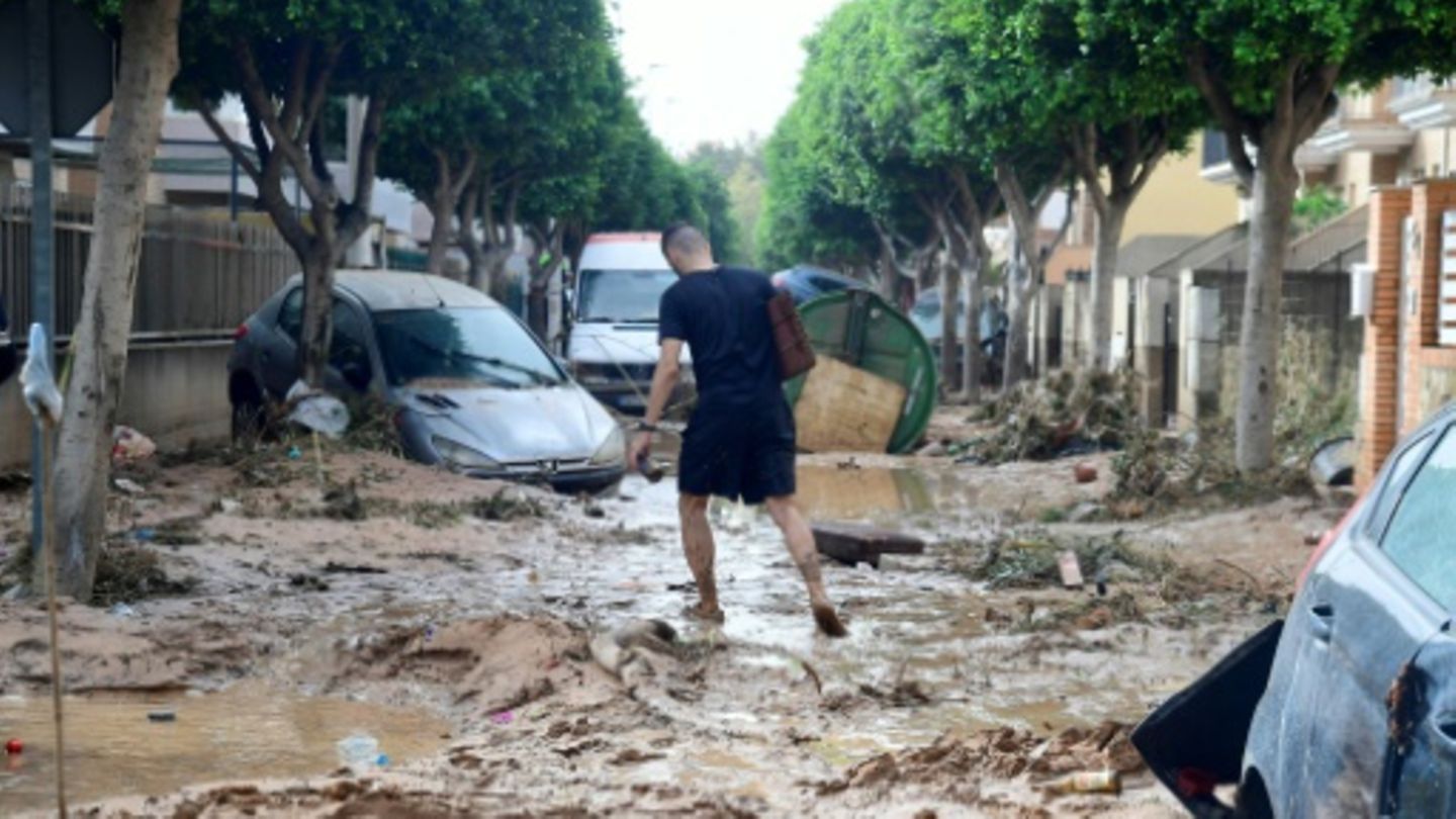 Folgen der Überschwemmungen in Picanya in der Region Valencia